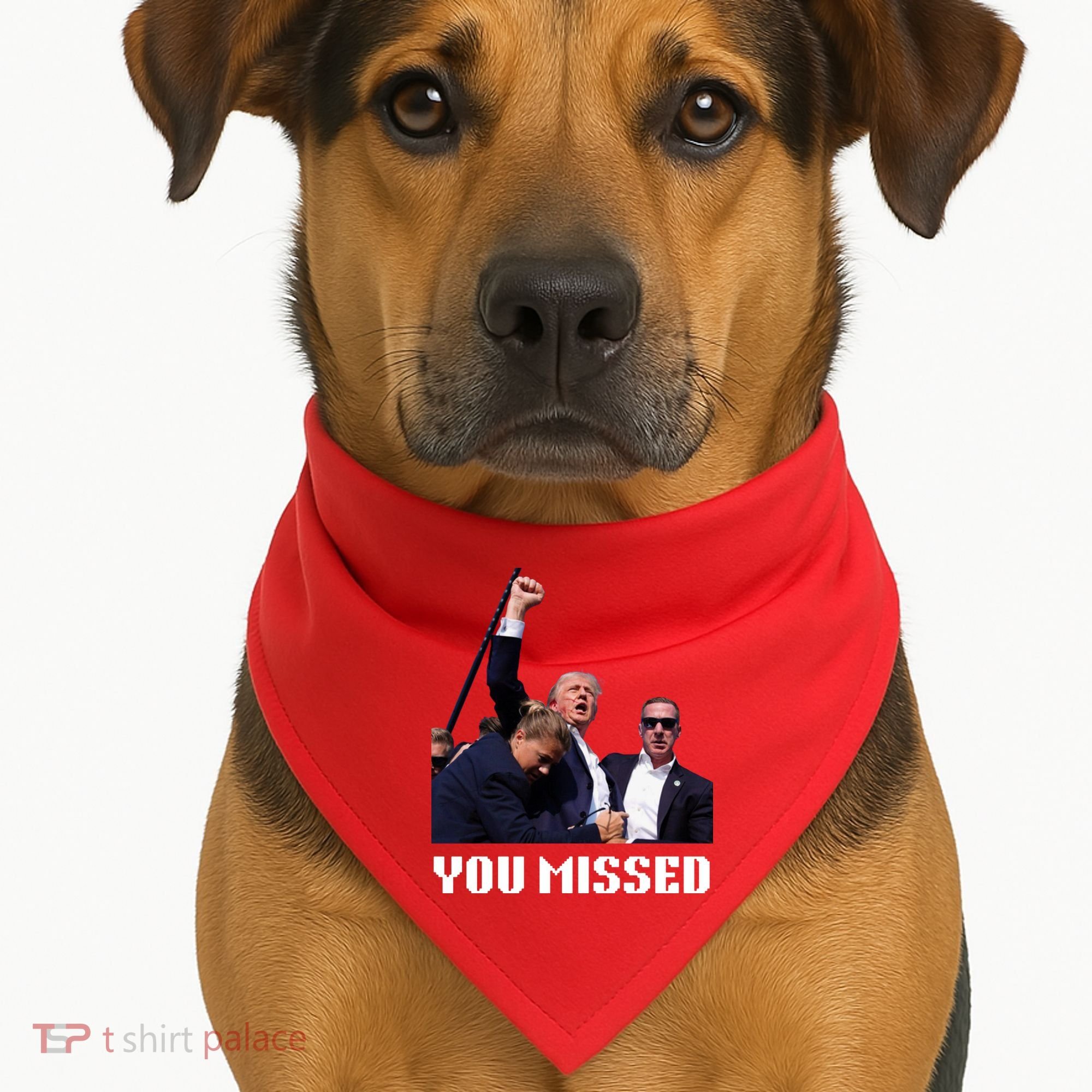 You Missed Trump 2024 USA-Made Doggie Bandana
