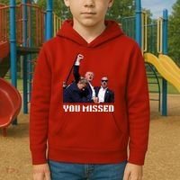 You Missed Trump 2024 Kids Hoodie thumb 2