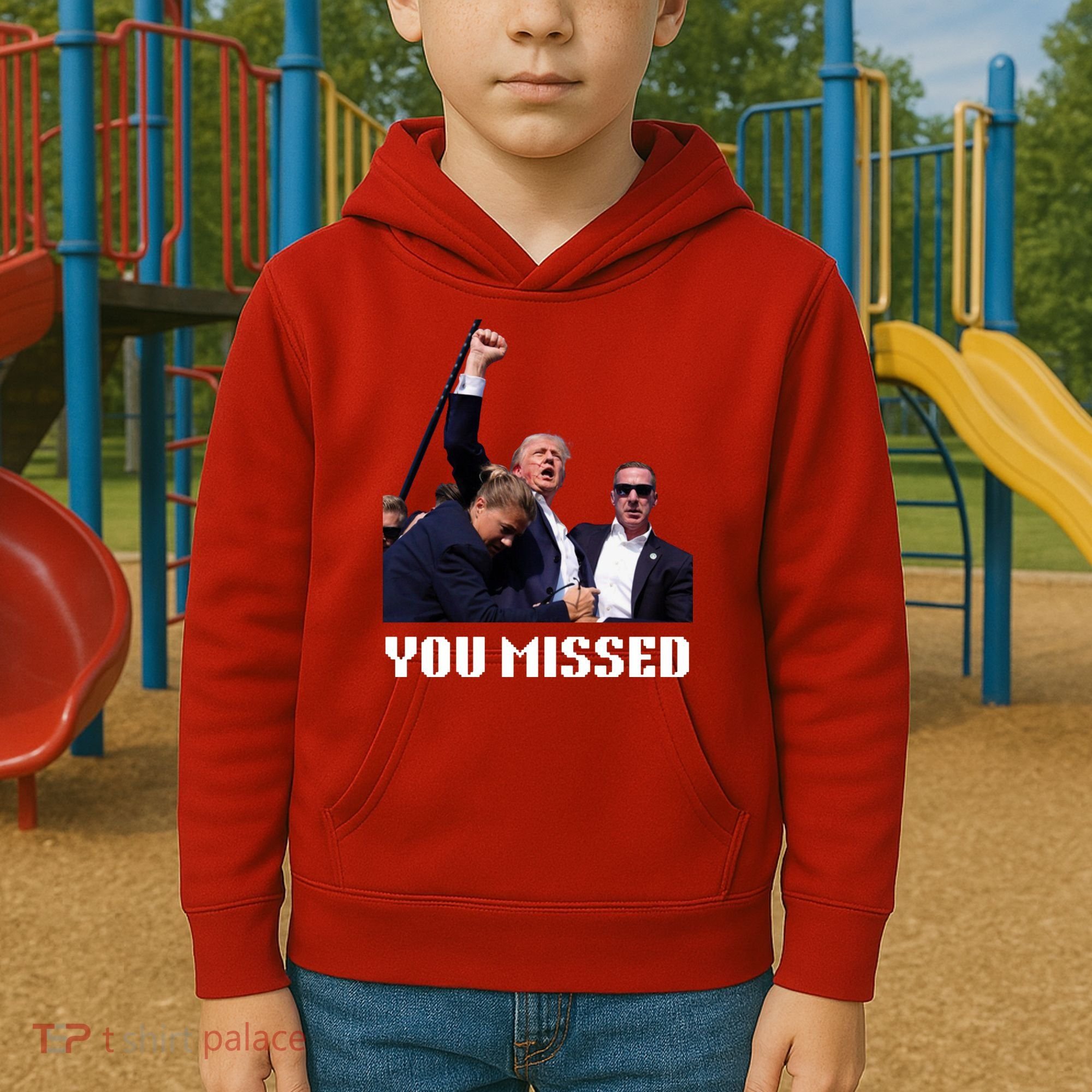 You Missed Trump 2024 Kids Hoodie