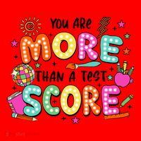 YouRe More Than A Test Score Santa Hat thumb 1