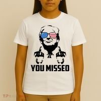 You Missed Trump Middle Finger Usa Funny T-Shirt thumb 4