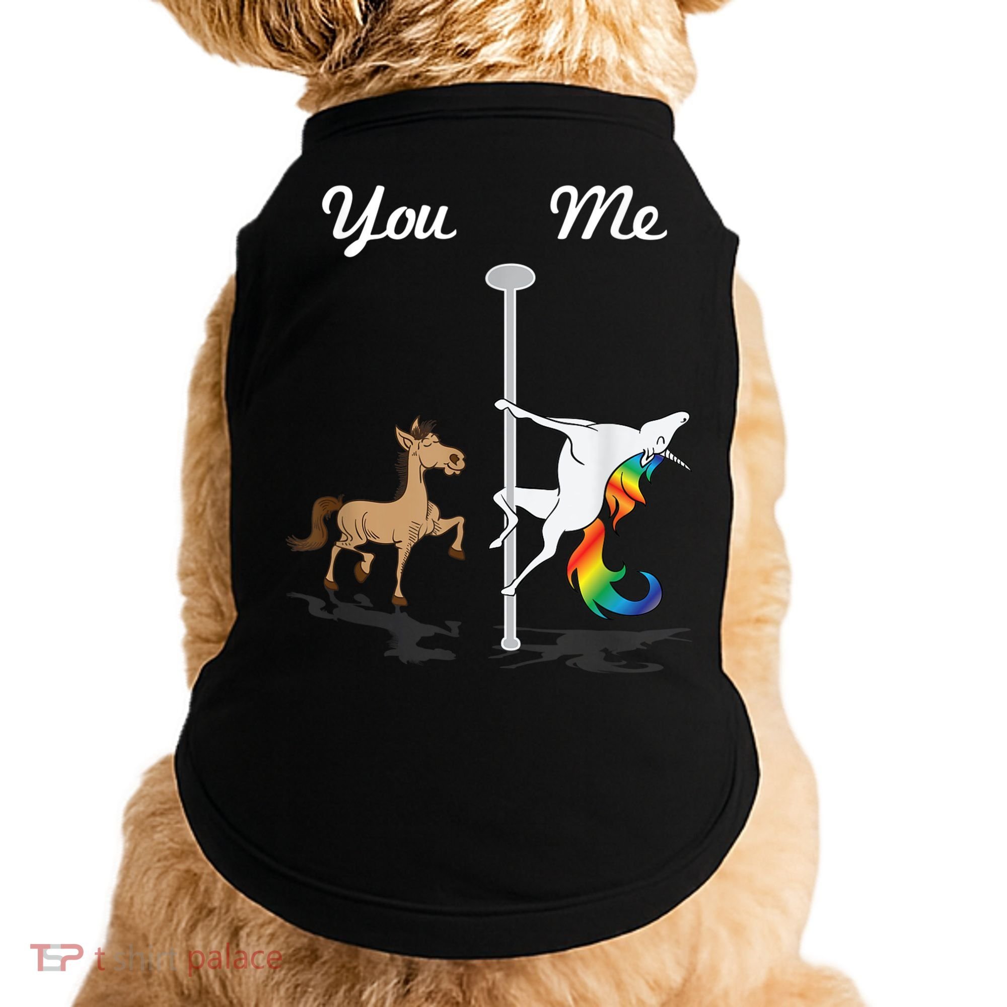 You Me Unicorn Pole Dancing Unicorn Doggie Tank