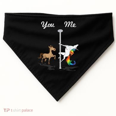 You Me Unicorn Pole Dancing Unicorn USA-Made Doggie Bandana