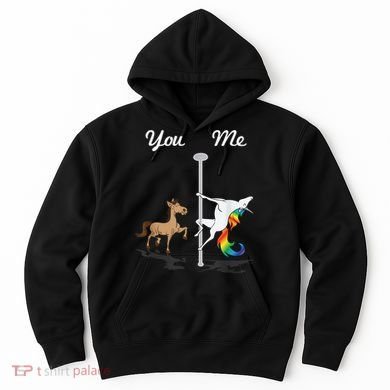 You Me Unicorn Pole Dancing Unicorn Hoodie