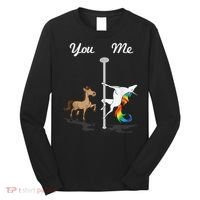 You Me Unicorn Pole Dancing Unicorn Long Sleeve Shirt thumb 0