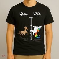You Me Unicorn Pole Dancing Unicorn T-Shirt thumb 3