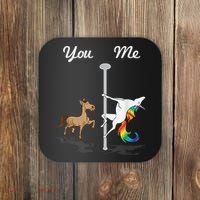 You Me Unicorn Pole Dancing Unicorn Coaster thumb 0