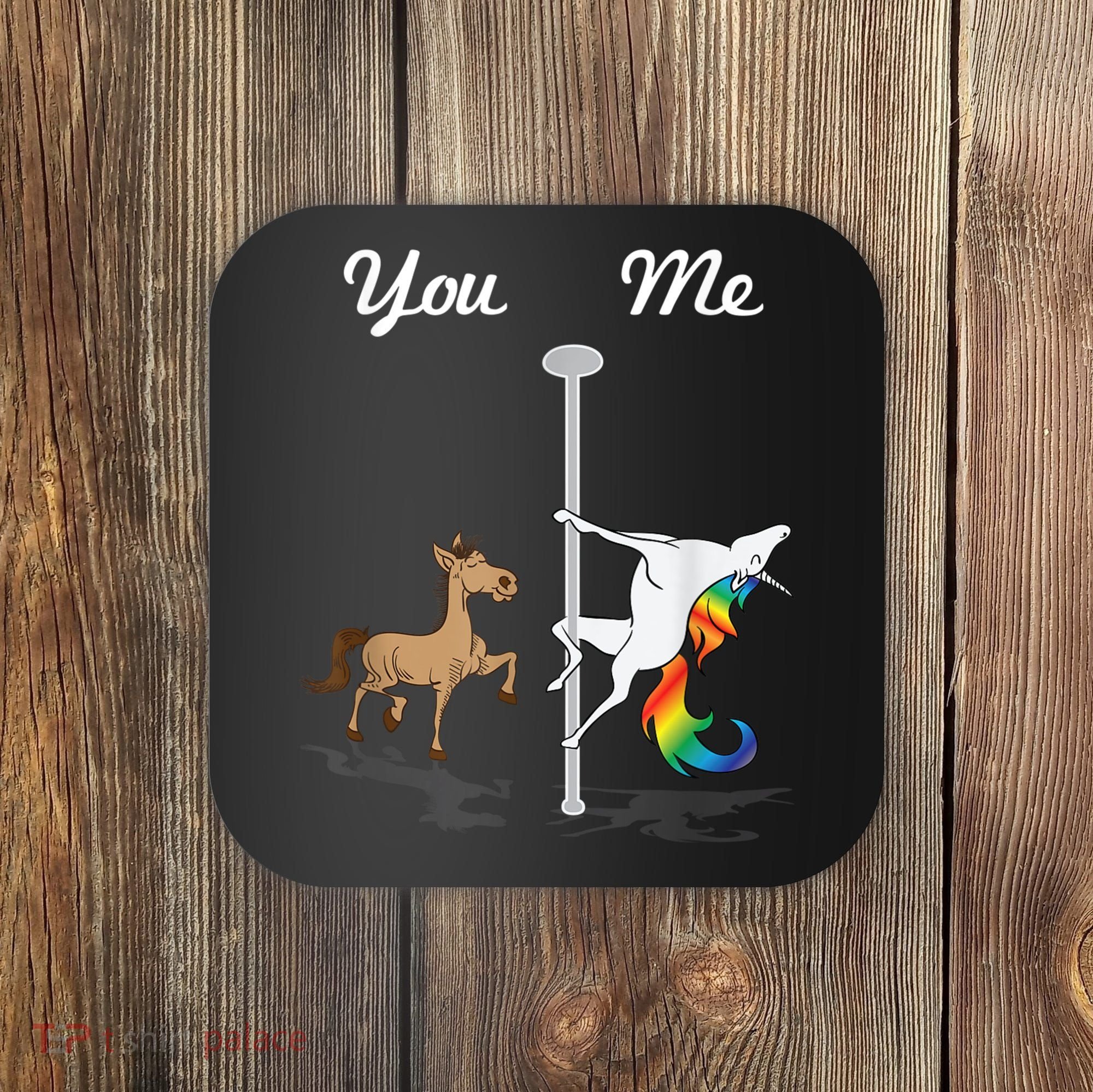 You Me Unicorn Pole Dancing Unicorn Coaster