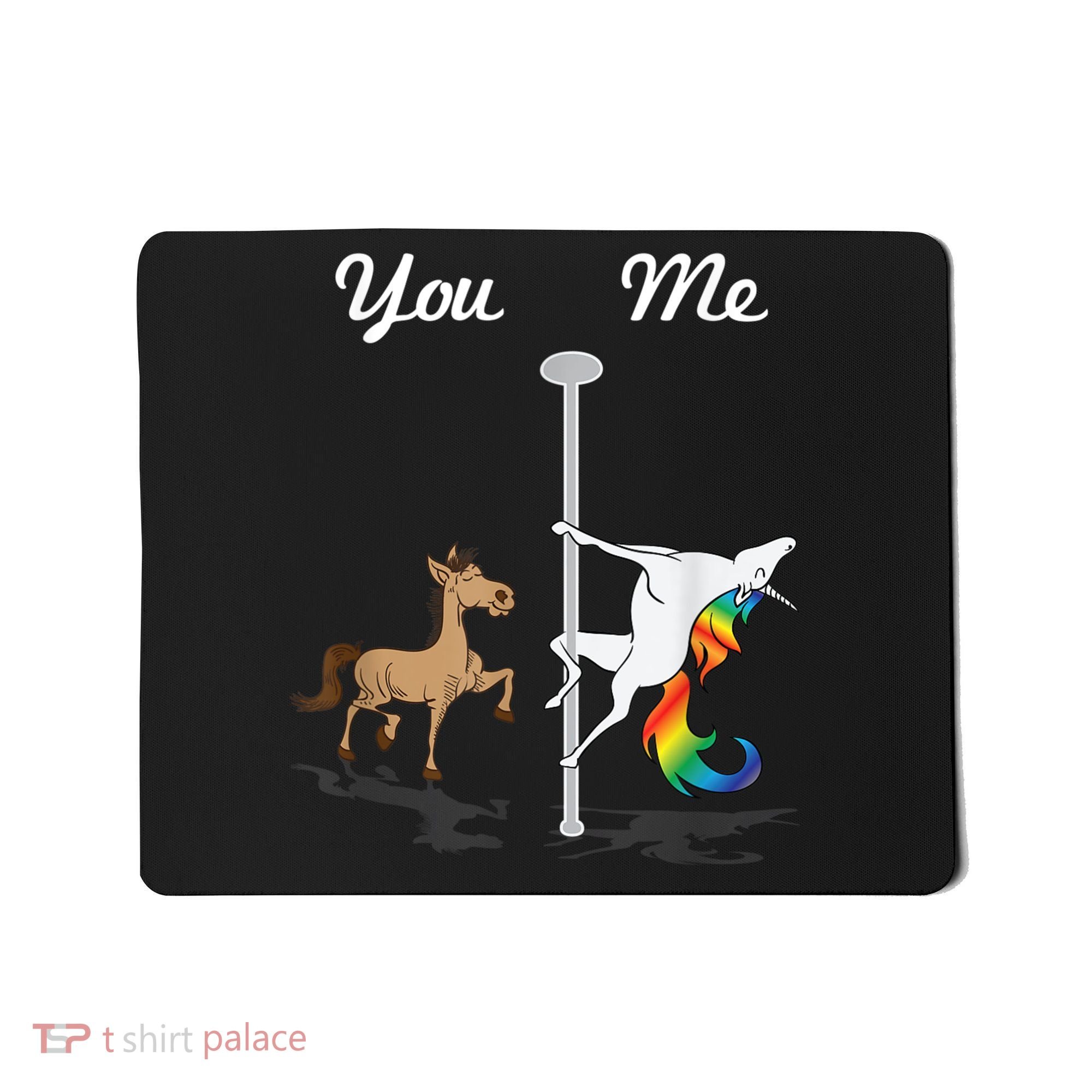 You Me Unicorn Pole Dancing Unicorn Mousepad