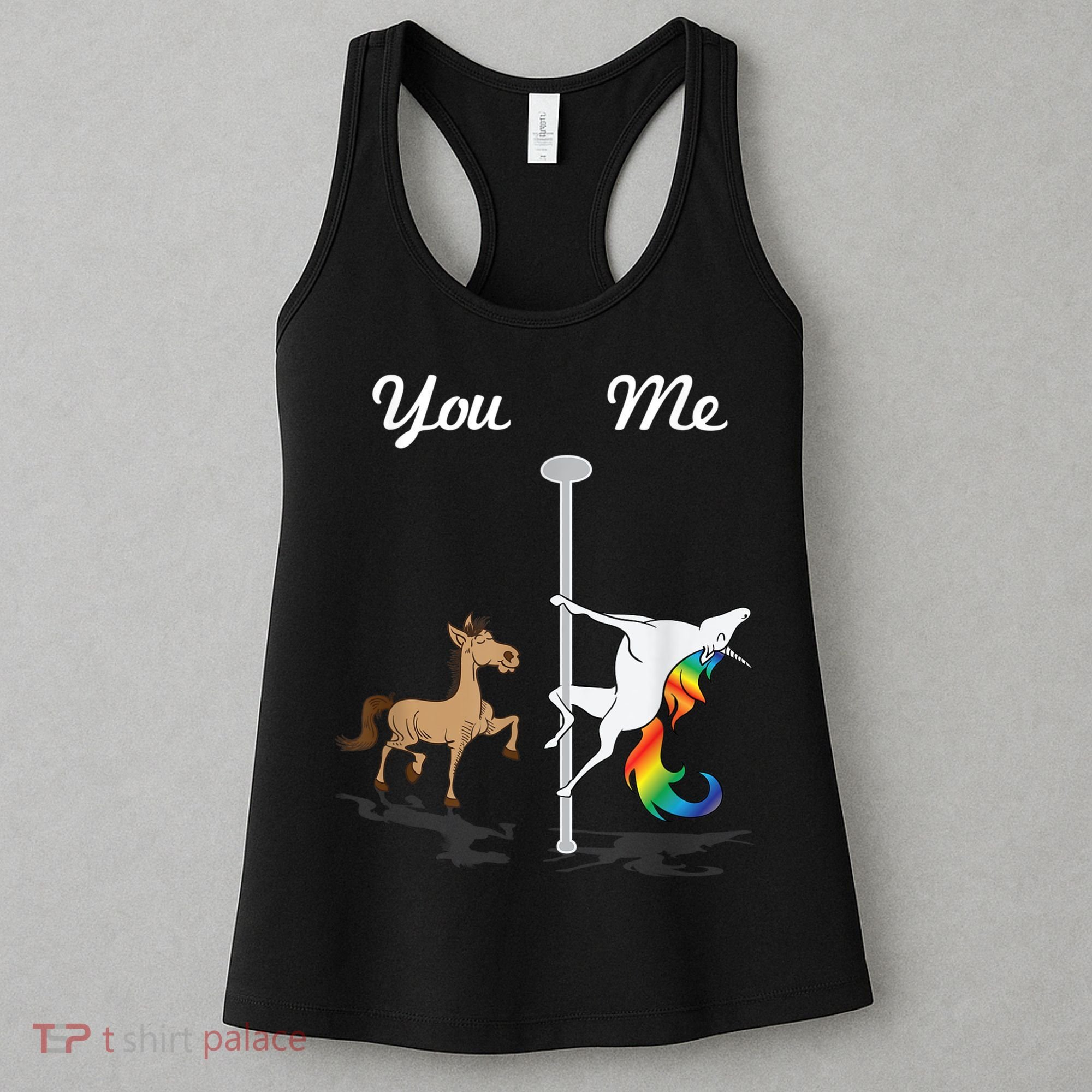 You Me Unicorn Pole Dancing Unicorn Women's Tank Top