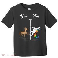 You Me Unicorn Pole Dancing Unicorn Toddler T-Shirt thumb 0