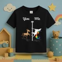 You Me Unicorn Pole Dancing Unicorn Toddler T-Shirt thumb 3