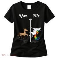 You Me Unicorn Pole Dancing Unicorn Women's T-Shirt thumb 0
