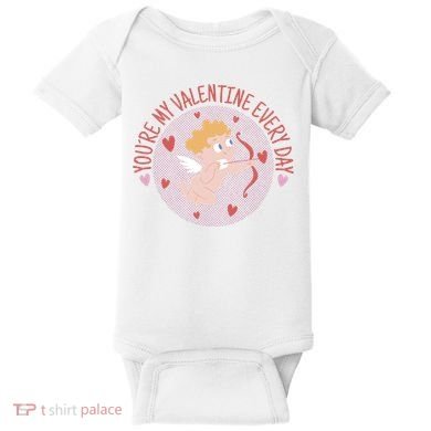 You're My Valentine Everyday Cupid Baby Bodysuit