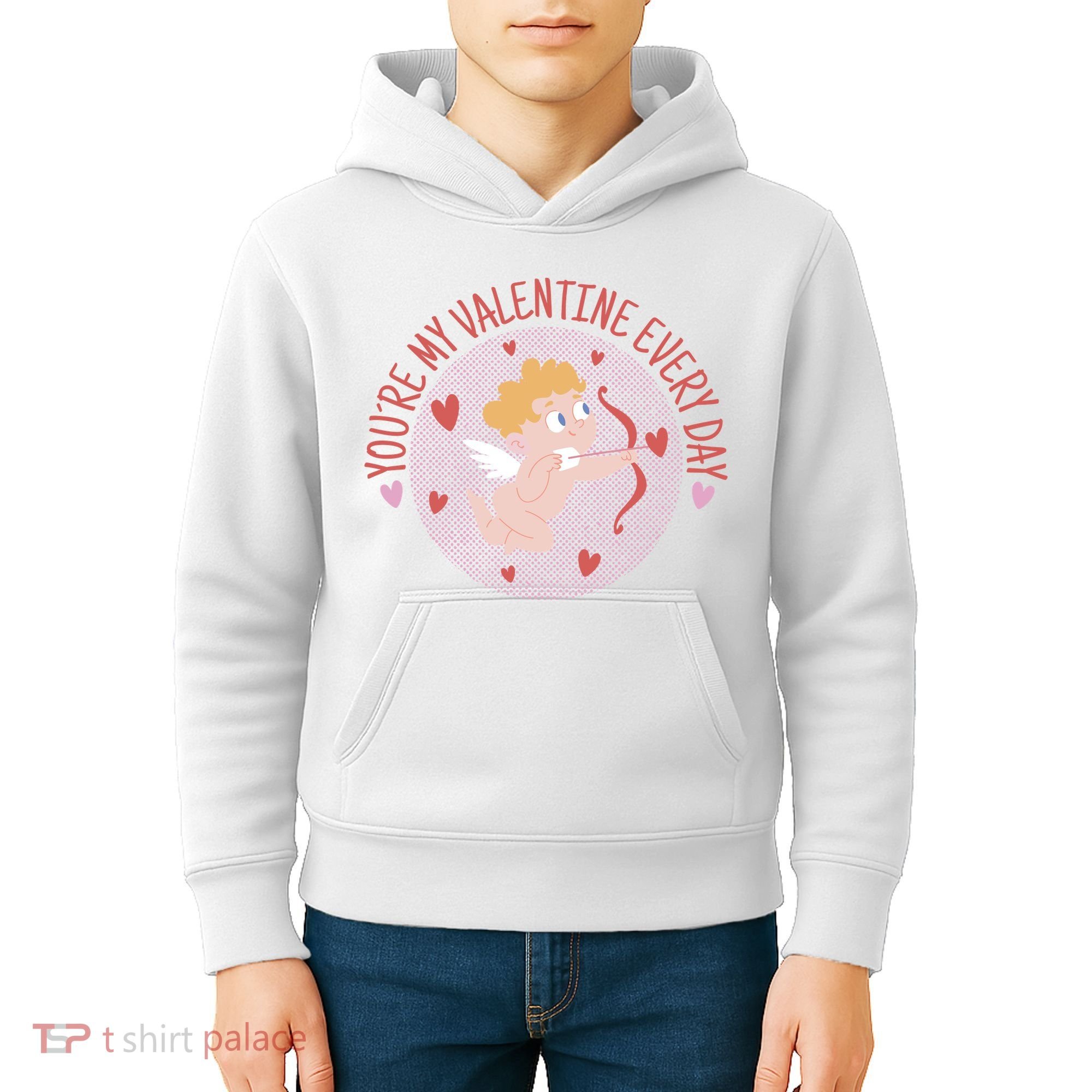 You're My Valentine Everyday Cupid Kids Hoodie