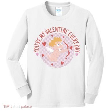 You're My Valentine Everyday Cupid Kids Long Sleeve Shirt