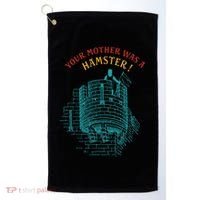Your Mother Was A Hamster Golf Towel thumb 0