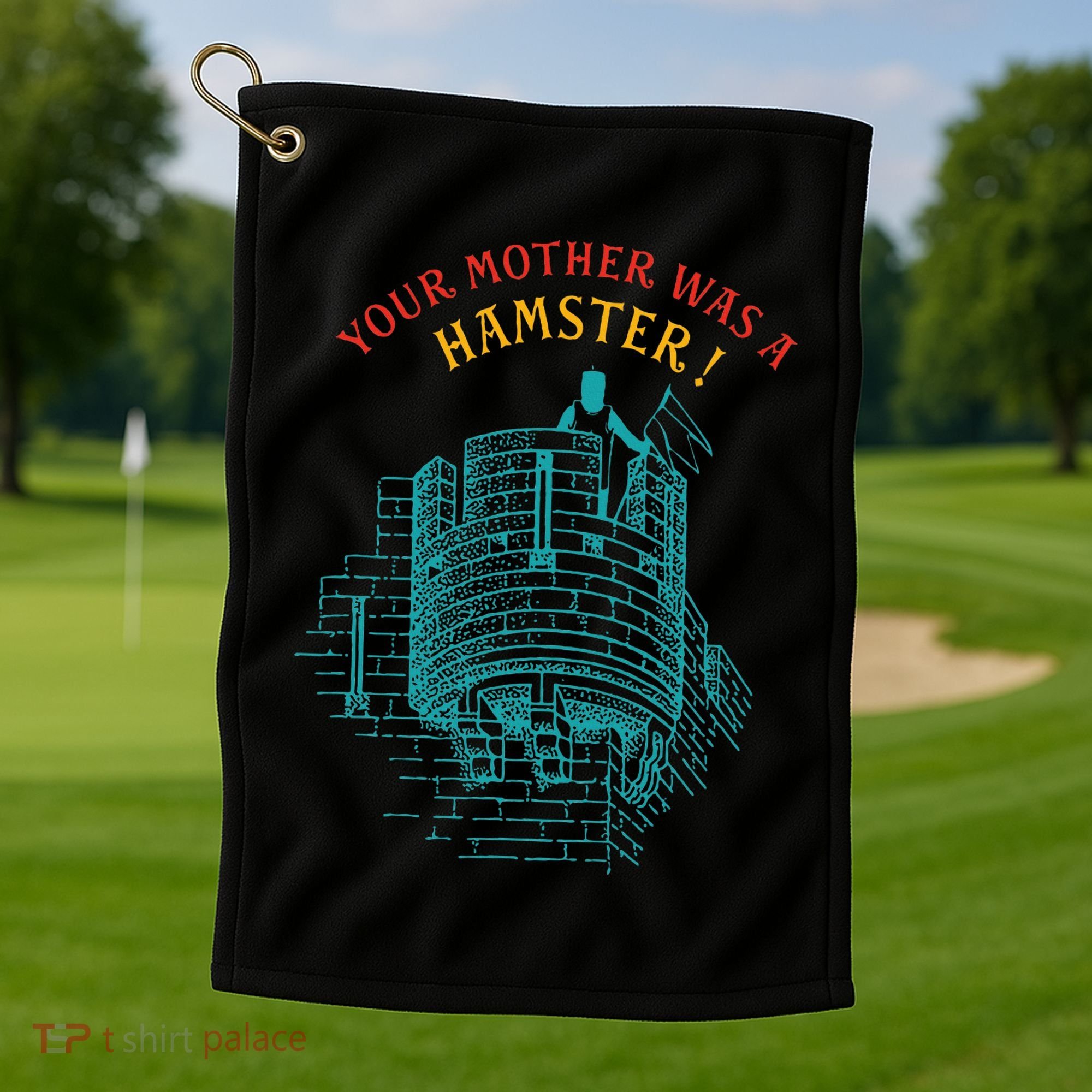 Your Mother Was A Hamster Golf Towel