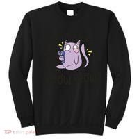 You Mess With The Meow Funny Cat Sweatshirt thumb 0