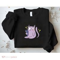 You Mess With The Meow Funny Cat Sweatshirt thumb 2