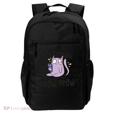 You Mess With The Meow Funny Cat Backpack