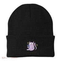 You Mess With The Meow Funny Cat Beanie thumb 0