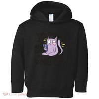 You Mess With The Meow Funny Cat Toddler Hoodie thumb 0