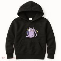 You Mess With The Meow Funny Cat Kids Hoodie thumb 0