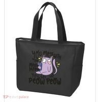 You Mess With The Meow Funny Cat Tote Bag thumb 3