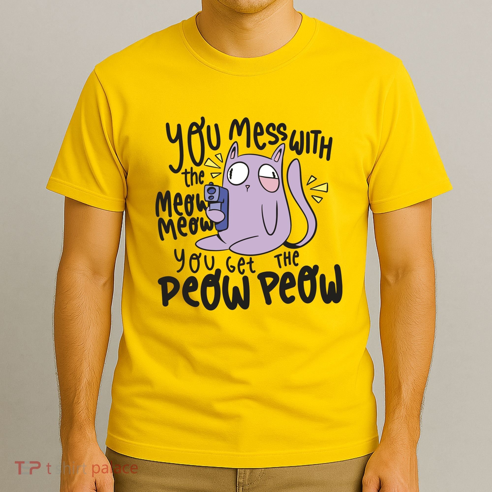 You Mess With The Meow Funny Cat T-Shirt