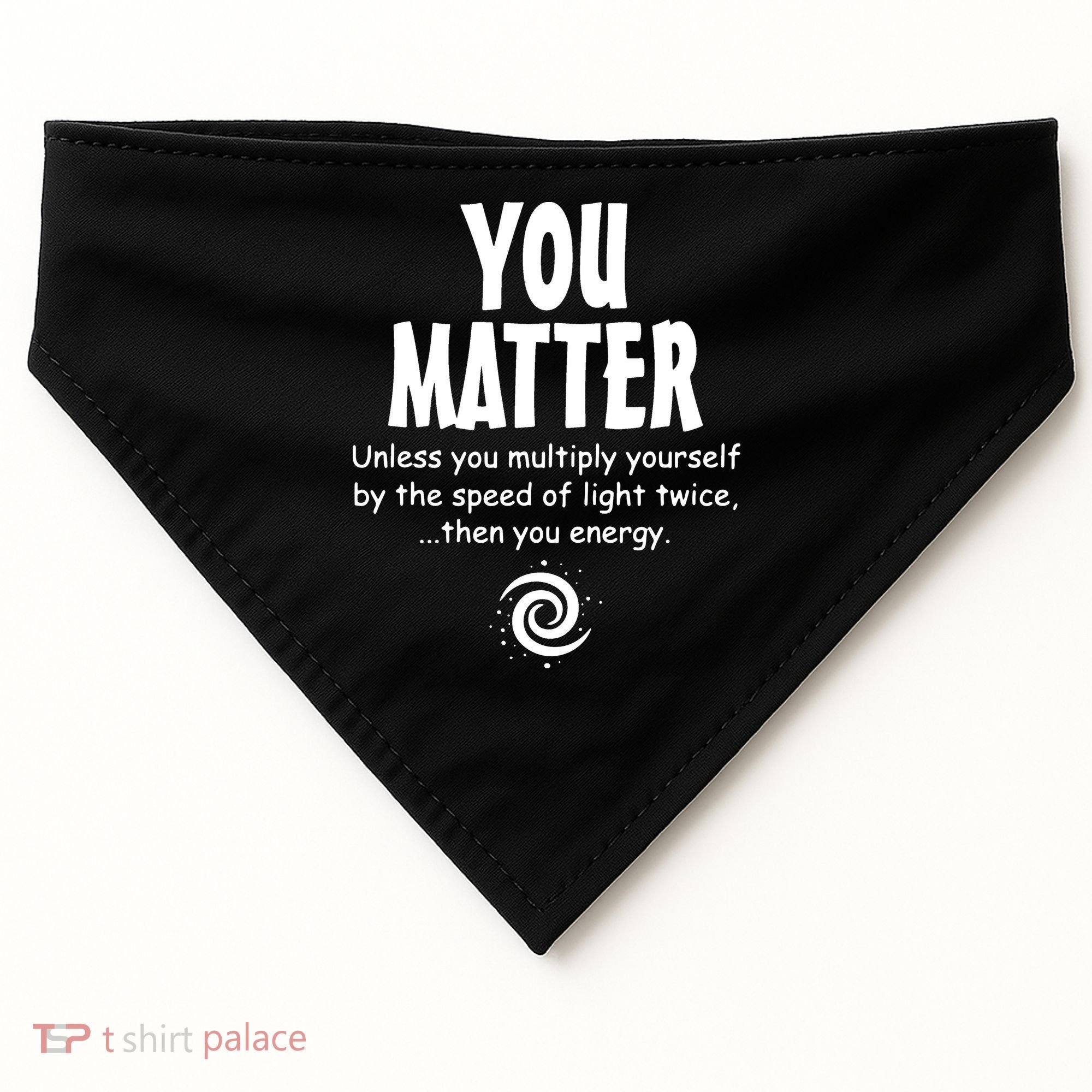 You Matter You Energy Funny Science USA-Made Doggie Bandana