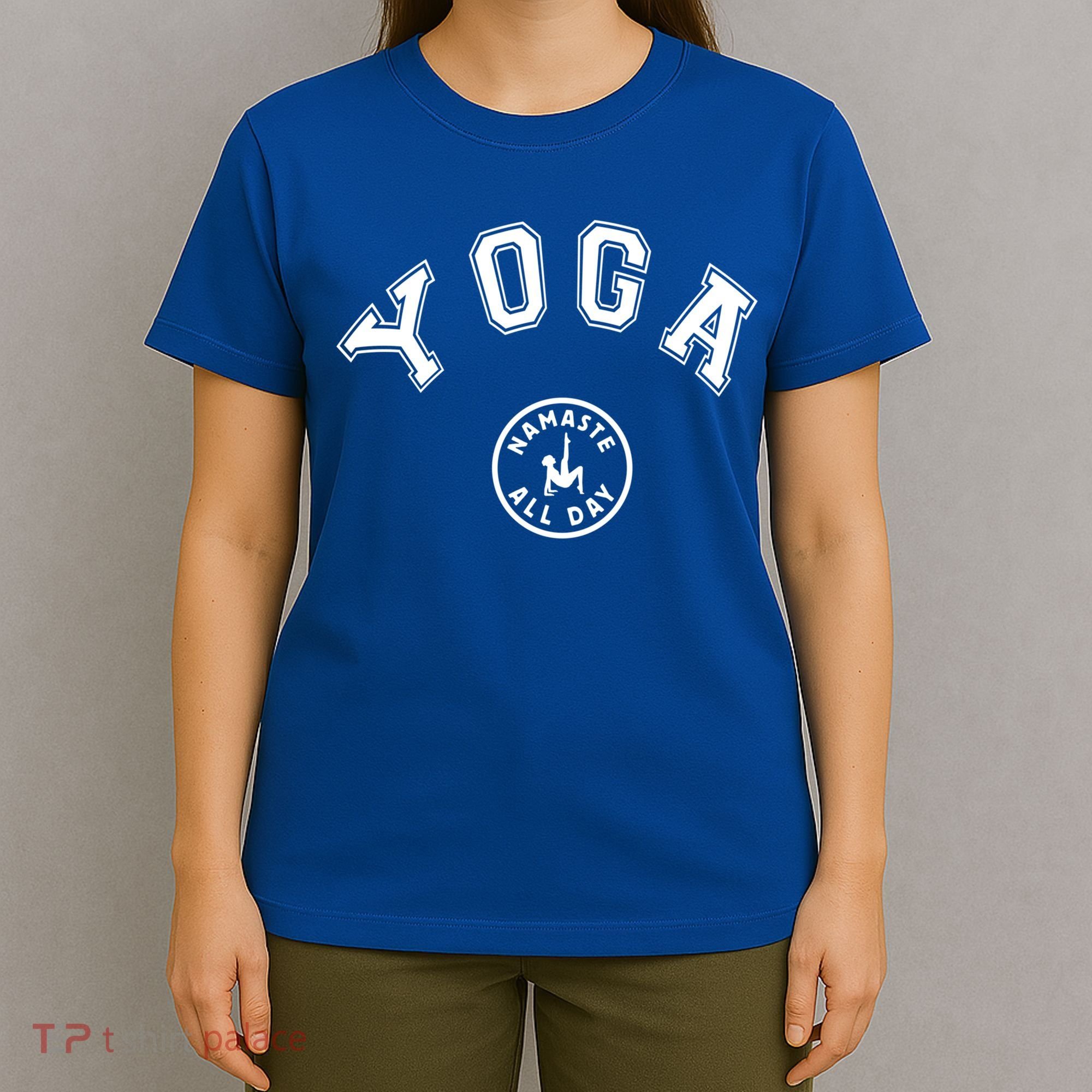 Yoga Namaste All Day Teacher Savasana Namaste Class Workout Gift T-Shirt