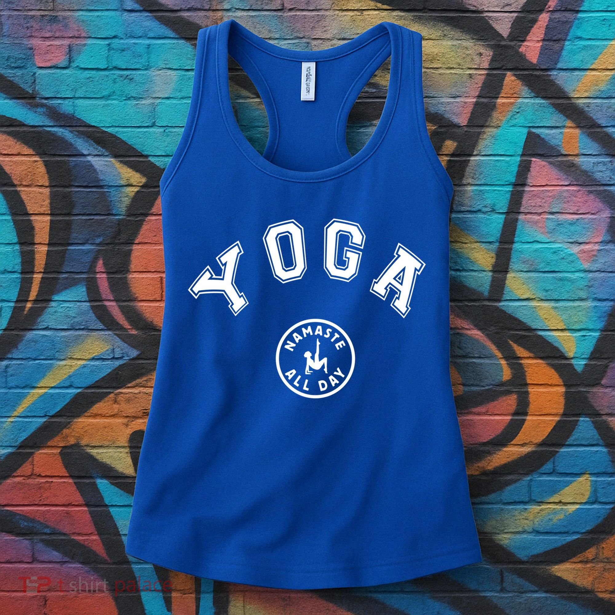 Yoga Namaste All Day Teacher Savasana Namaste Class Workout Gift Women's Tank Top