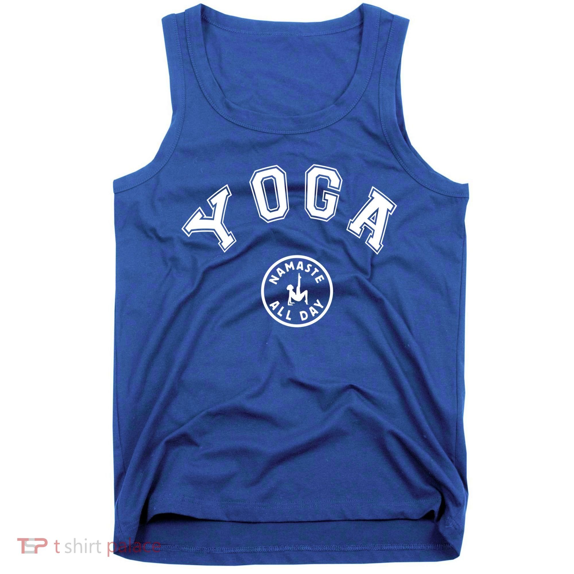 Yoga Namaste All Day Teacher Savasana Namaste Class Workout Gift Tank Top