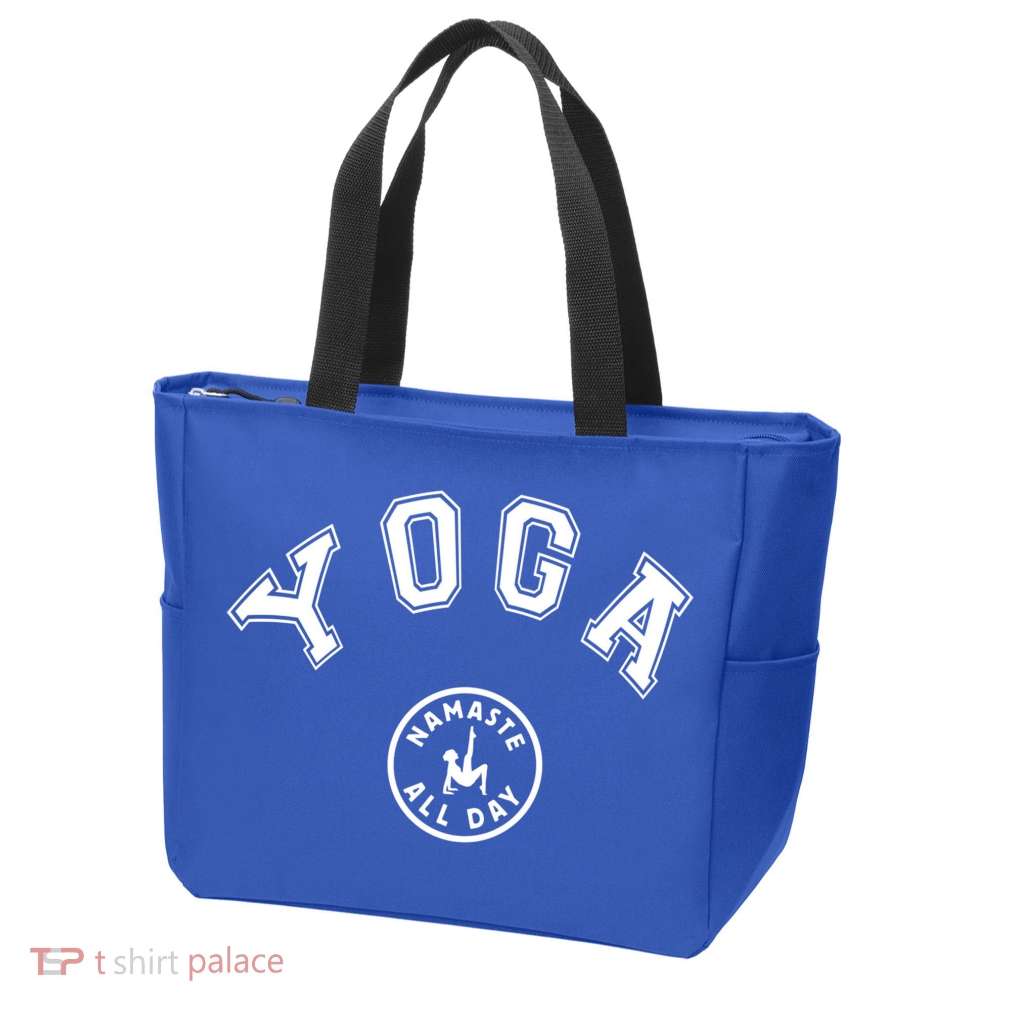 Yoga Namaste All Day Teacher Savasana Namaste Class Workout Gift Tote Bag