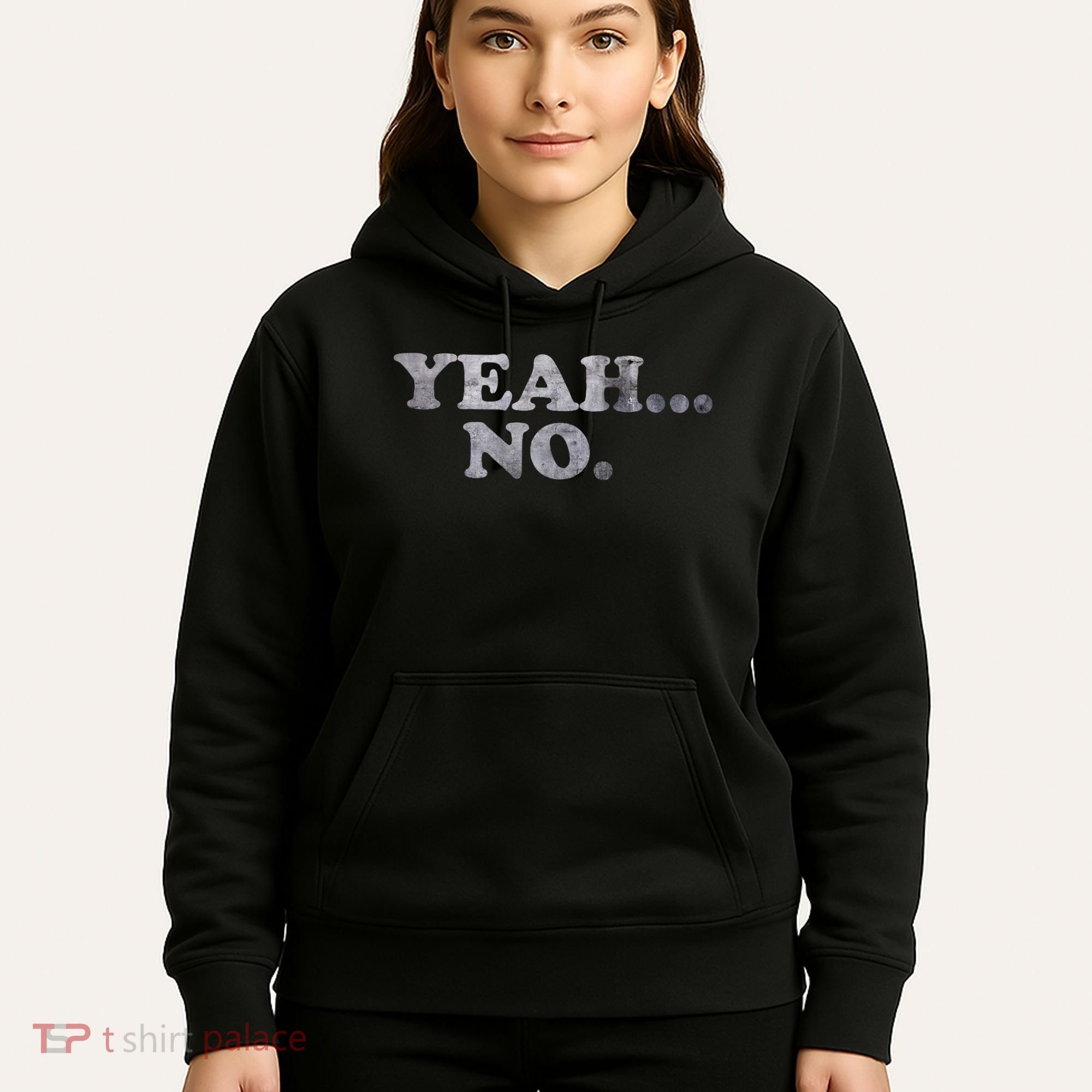 Yeah... No Distressed Hoodie