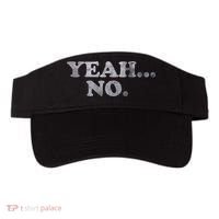 Yeah... No Distressed Funny Saying Yeah... No Visor thumb 0