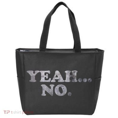 Yeah... No Distressed Funny Saying Yeah... No Tote Bag