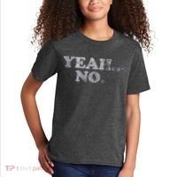 Yeah... No Distressed Funny Saying Yeah... No Kids T-Shirt thumb 2