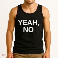 Yeah No Funny Jokes Sarcastic Family Tank Top thumb 3