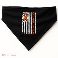 YouLl Never Fight Alone Blood Cancer Leukemia Awareness USA-Made Doggie Bandana thumb 0