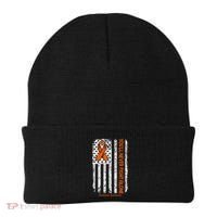 YouLl Never Fight Alone Blood Cancer Leukemia Awareness Beanie thumb 0