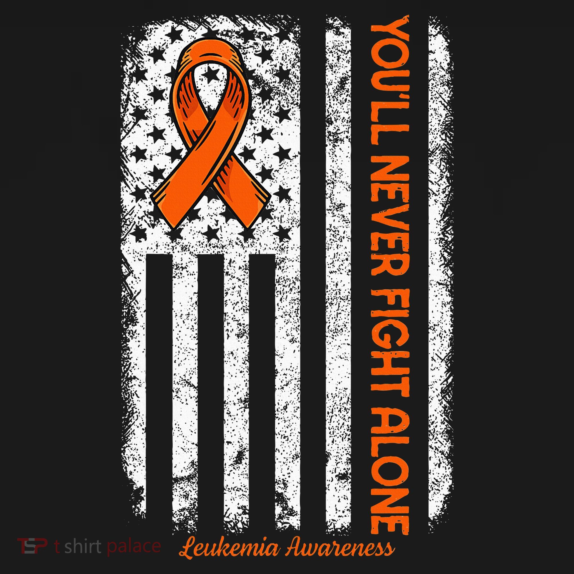YouLl Never Fight Alone Blood Cancer Leukemia Awareness Women's Hoodie