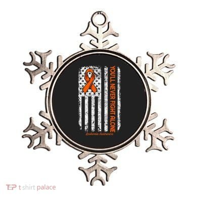 YouLl Never Fight Alone Blood Cancer Leukemia Awareness Ornament