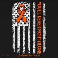 YouLl Never Fight Alone Blood Cancer Leukemia Awareness Baby Bodysuit thumb 2