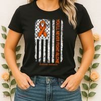 YouLl Never Fight Alone Blood Cancer Leukemia Awareness Women's T-Shirt thumb 2