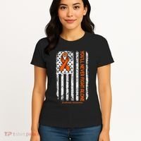 YouLl Never Fight Alone Blood Cancer Leukemia Awareness Women's T-Shirt thumb 4