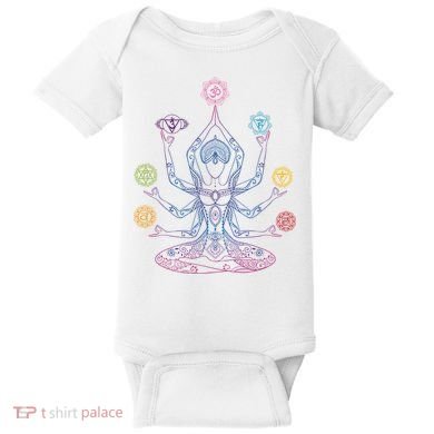 Yoga Namaste Graphic Design Baby Bodysuit