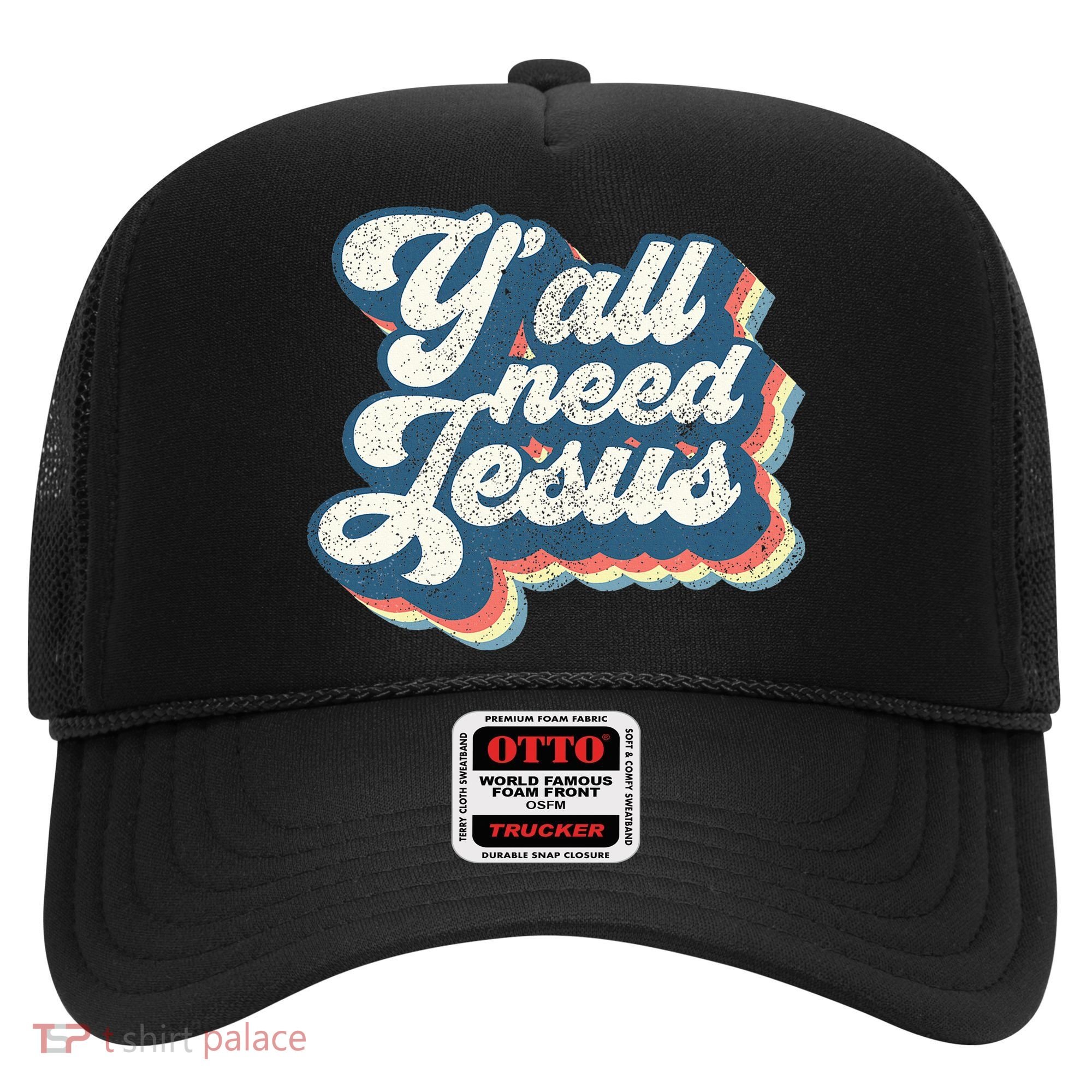Yall Need Jesus Christian Retro 70s Christ Bible Hat