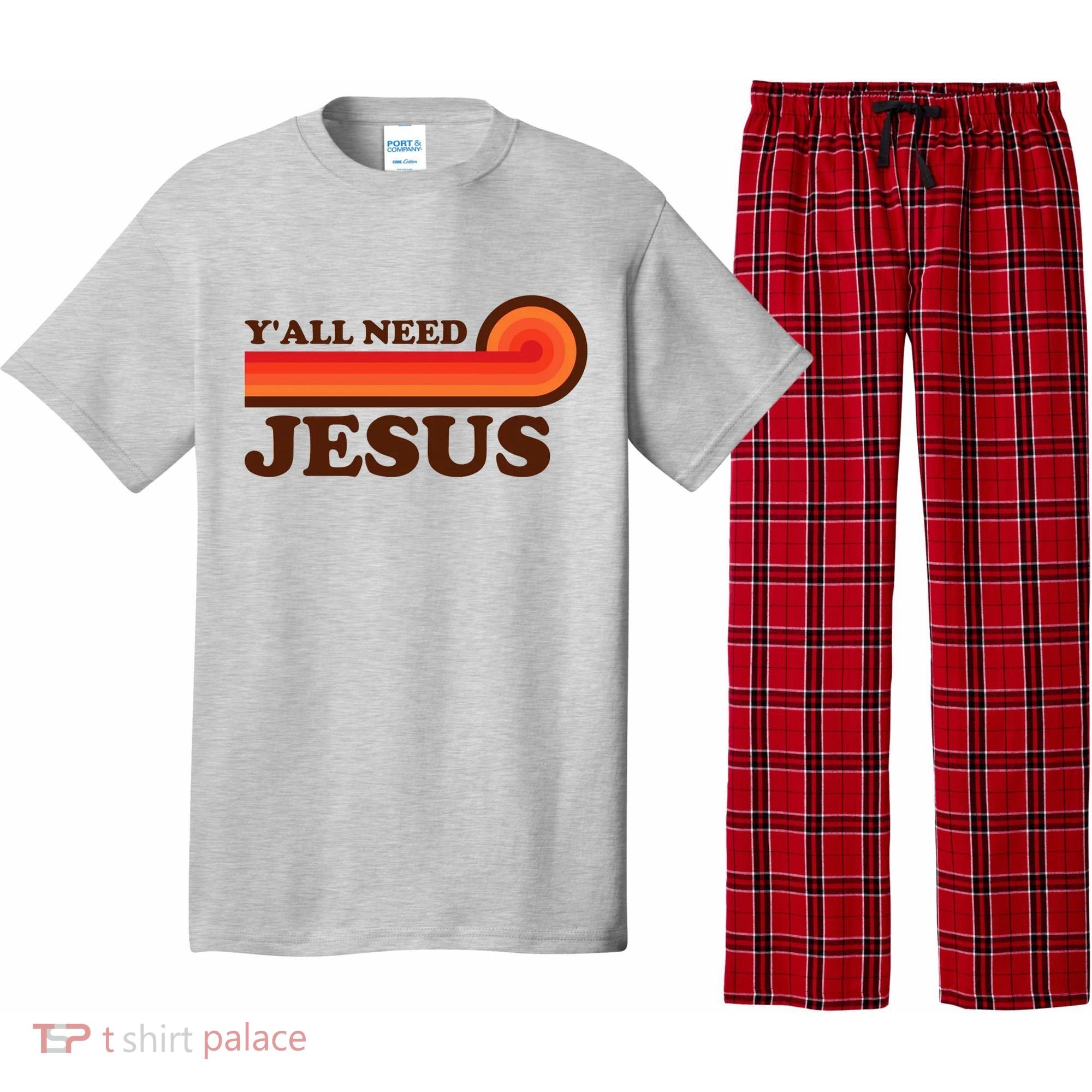 Yall Need Jesus Retro Pajama Set
